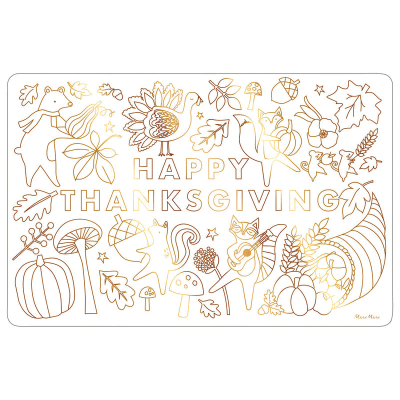 Thanksgiving Coloring Placemats (x 8)