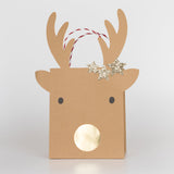 Medium Reindeer With Stars Gift Bags (x 2)